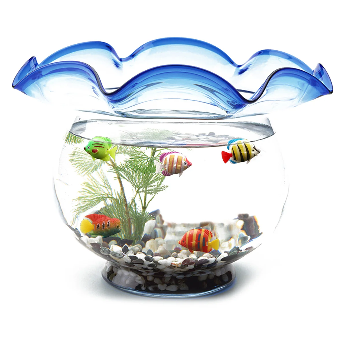 Декоративный аквариум купить. Аквариум с искусственными рыбками. Пластиковый аквариум для рыбок. Декоративный аквариум с искусственными. Пластмассовые рыбки для аквариума.
